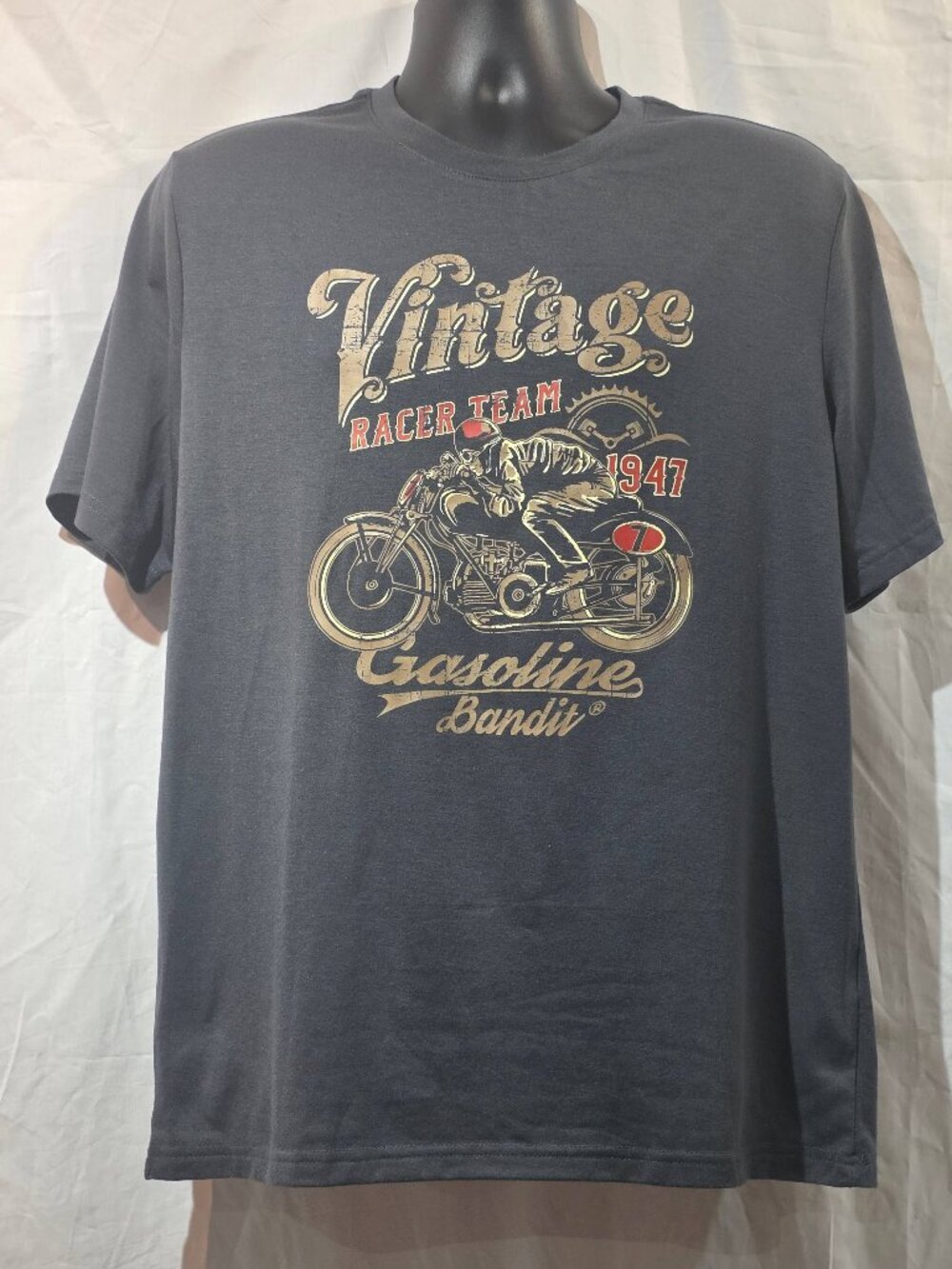 Racer Team 1947 Motorcycle Graphic T‑Shirt – Size L